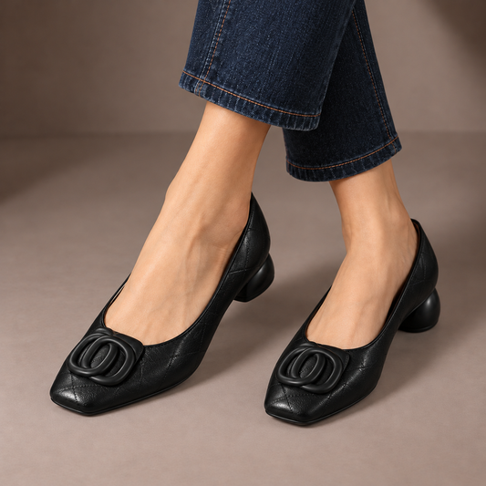 Opium Leather Flats
