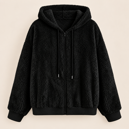 Elowen™ | Cozy Sherpa Zip Hoodie