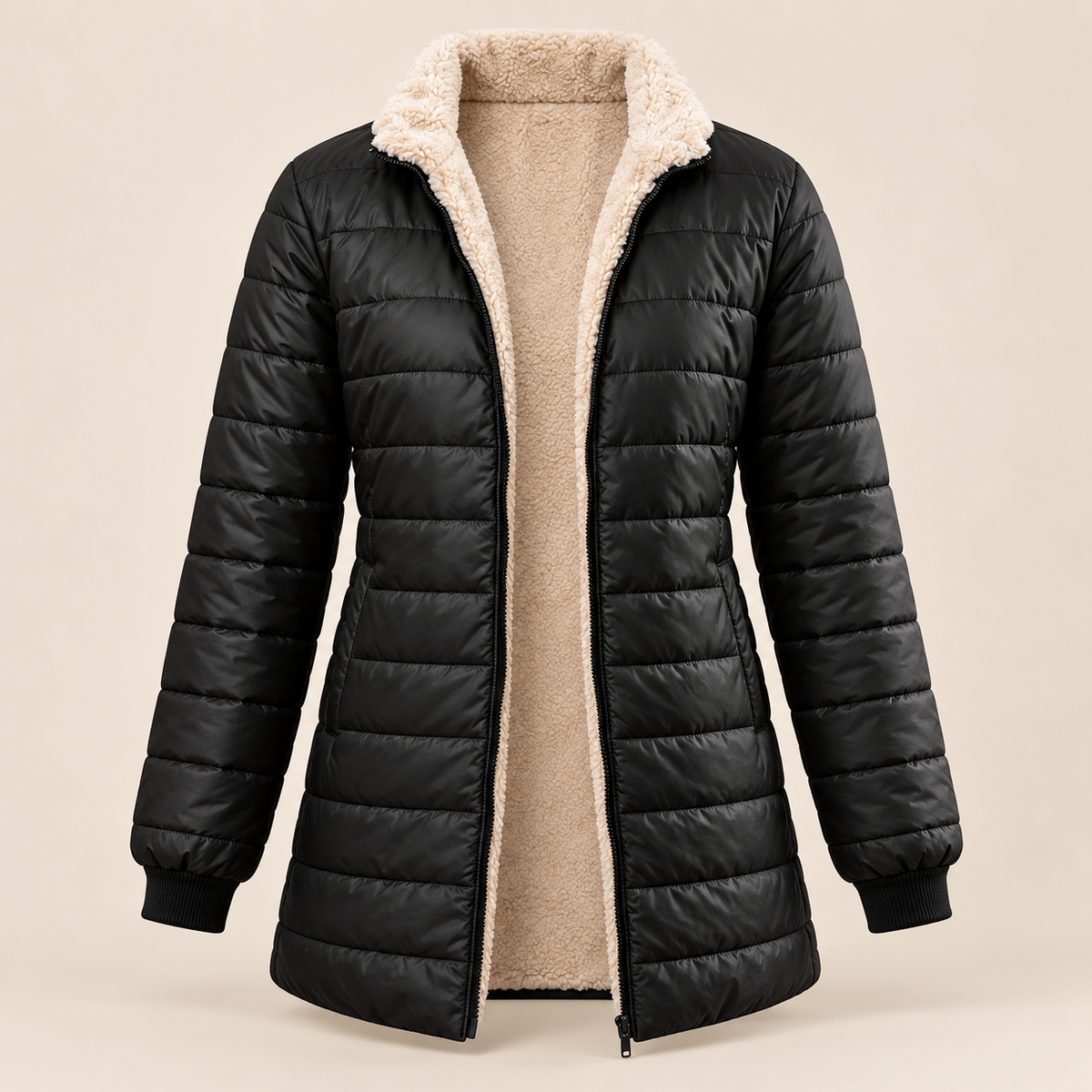 Harriet | Teddy-Lined Quilted Jacket