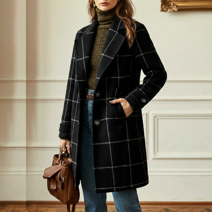Oxford | Wool Check Coat