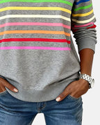Lola - Comfortable Striped Jumper