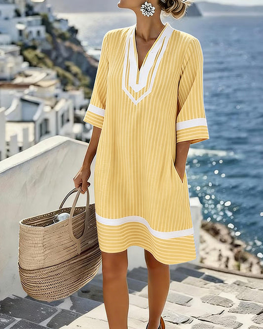Gracie | Striped Short Dress