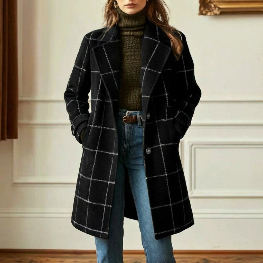 Oxford | Wool Check Coat