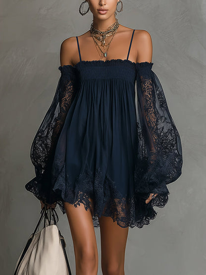 Lorraine | Off-Shoulder Lace Dress