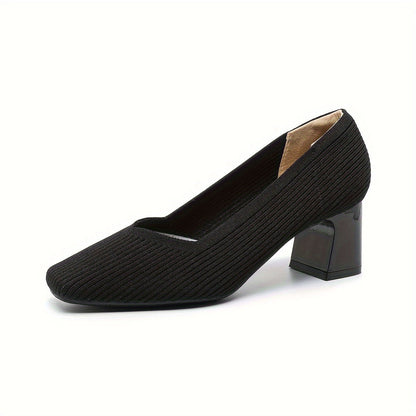 Mariella | Square Heeled Court Shoes