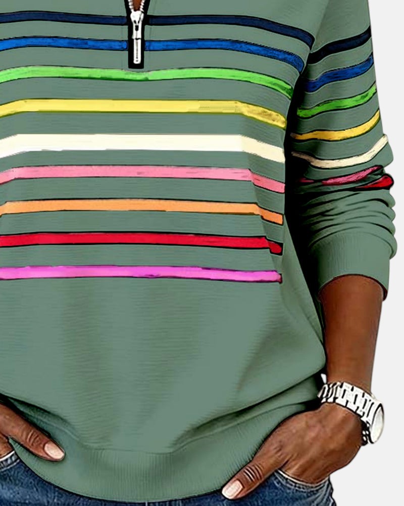 Lola - Comfortable Striped Jumper