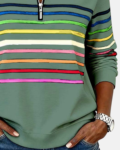 Lola - Comfortable Striped Jumper