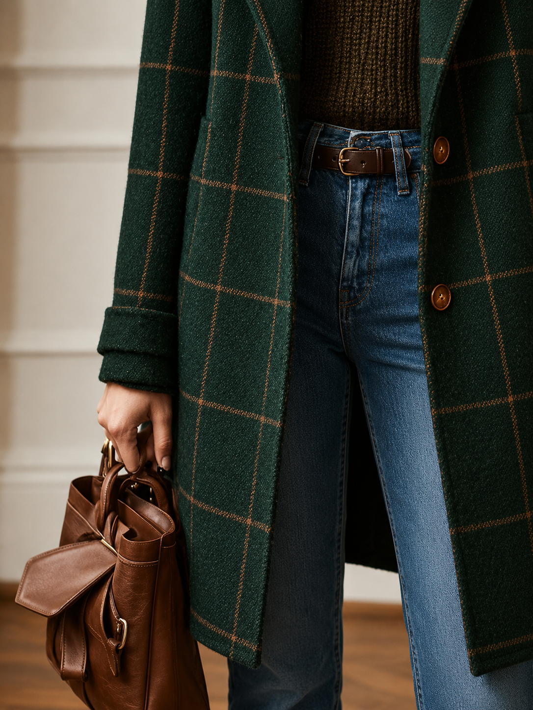 Bethany | Plaid Coat for Women