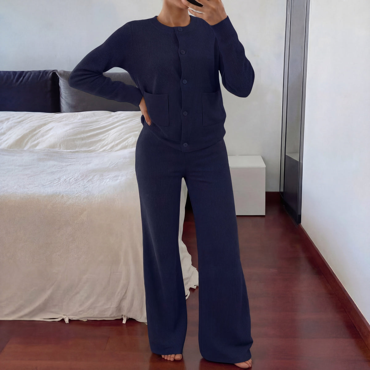 LUCIA | Cozy Knit Sweater & Wide Leg Two-Piece Set