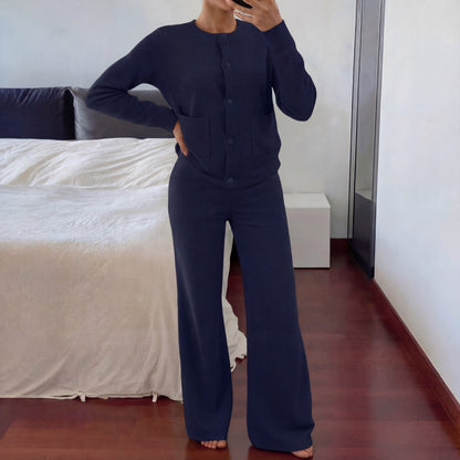 LUCIA | Cozy Knit Sweater & Wide Leg Two-Piece Set