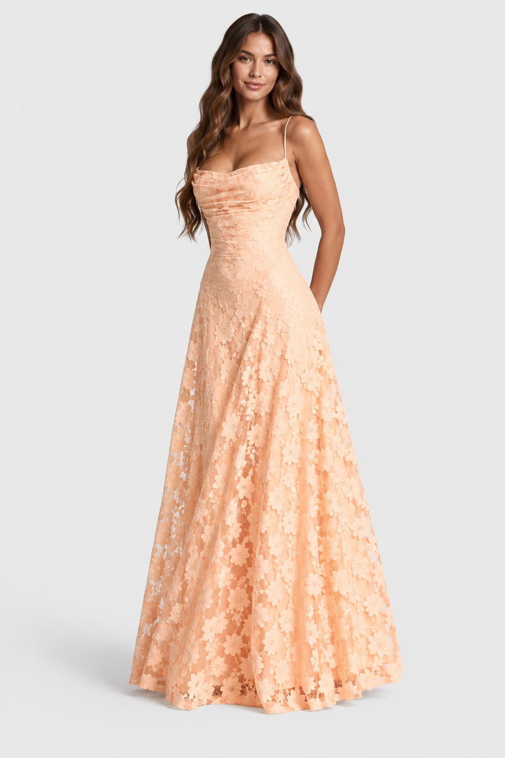 Sophia | Floral Lace Maxi Dress