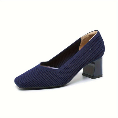 Mariella | Square Heeled Court Shoes