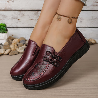 Winifred™ | Floral Detail Comfort Loafers