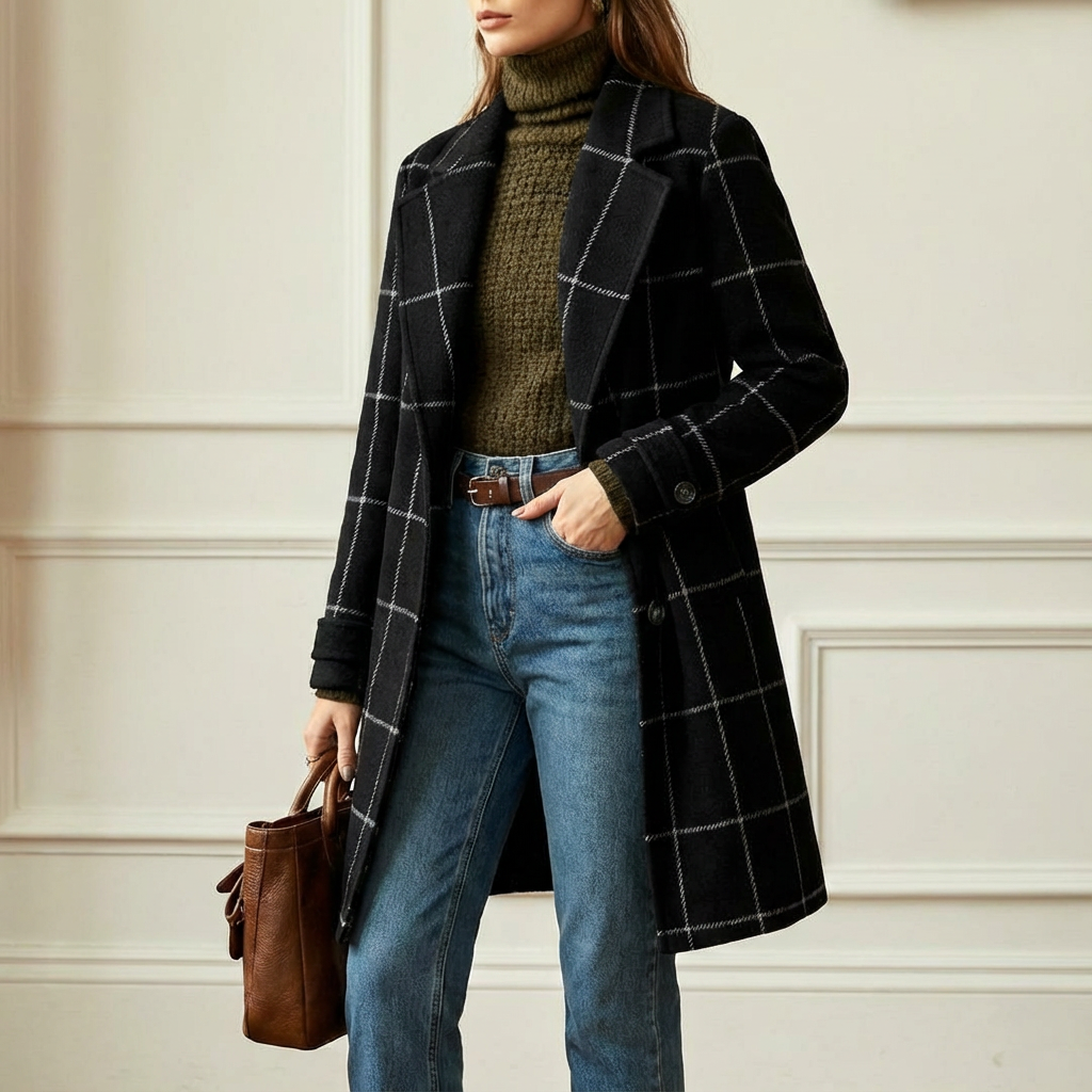 Oxford | Wool Check Coat