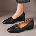 Cordelia™ | Buckle Detail Wedge Loafers