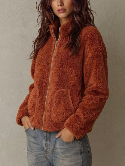 The Hazel™ – Zip-Up Teddy Jacket