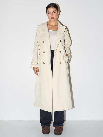 SOLANA | Elegant Double Breasted Winter Warm Trench Coat