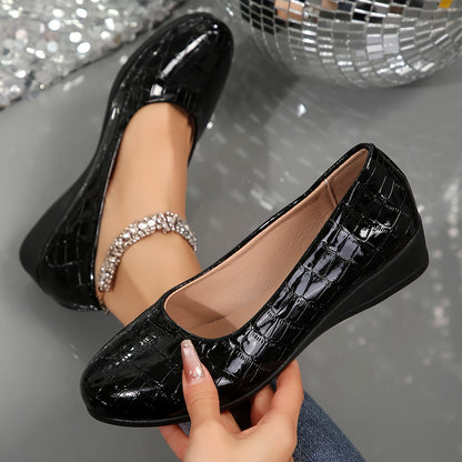 Philippa™ | Glossy Low-Wedge Pumps