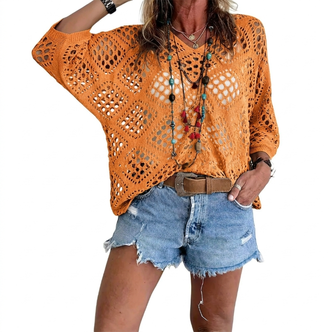 Triana | Relaxed Open-Knit Jumper