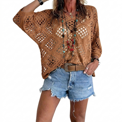 Triana | Relaxed Open-Knit Jumper