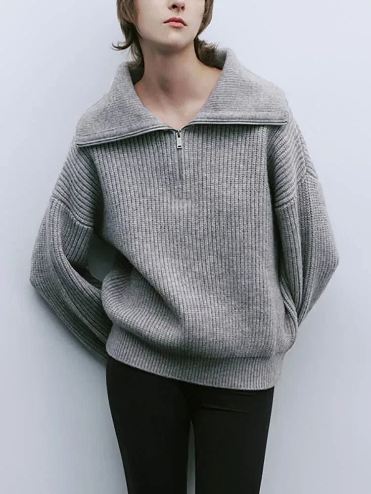 ELODIE | Comfy Half-Zip Sweater