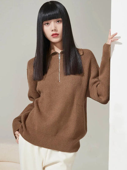 ELODIE | Comfy Half-Zip Sweater