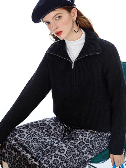 ELODIE | Comfy Half-Zip Sweater