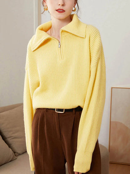ELODIE | Comfy Half-Zip Sweater