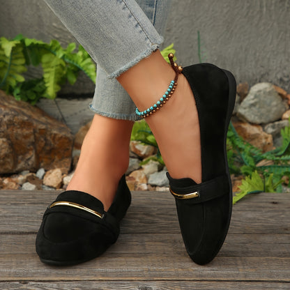 Agnes™ | Pointed Suede-Look Loafers