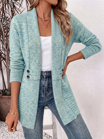 Xalviere | Elegant Women's Cardigan - Open Front & Tailored Waist