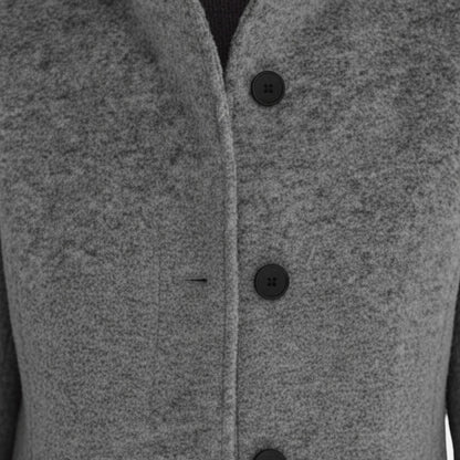 Elara – Women's Coat with Stand-Up Collar and Pockets