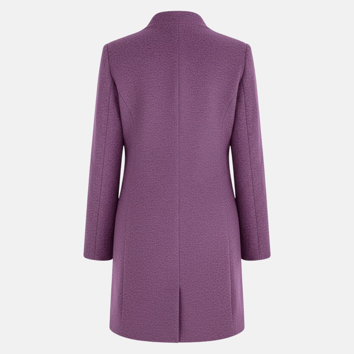 Elara – Women's Coat with Stand-Up Collar and Pockets