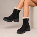 Elodie™ | Plush-Lined Platform Ankle Boots