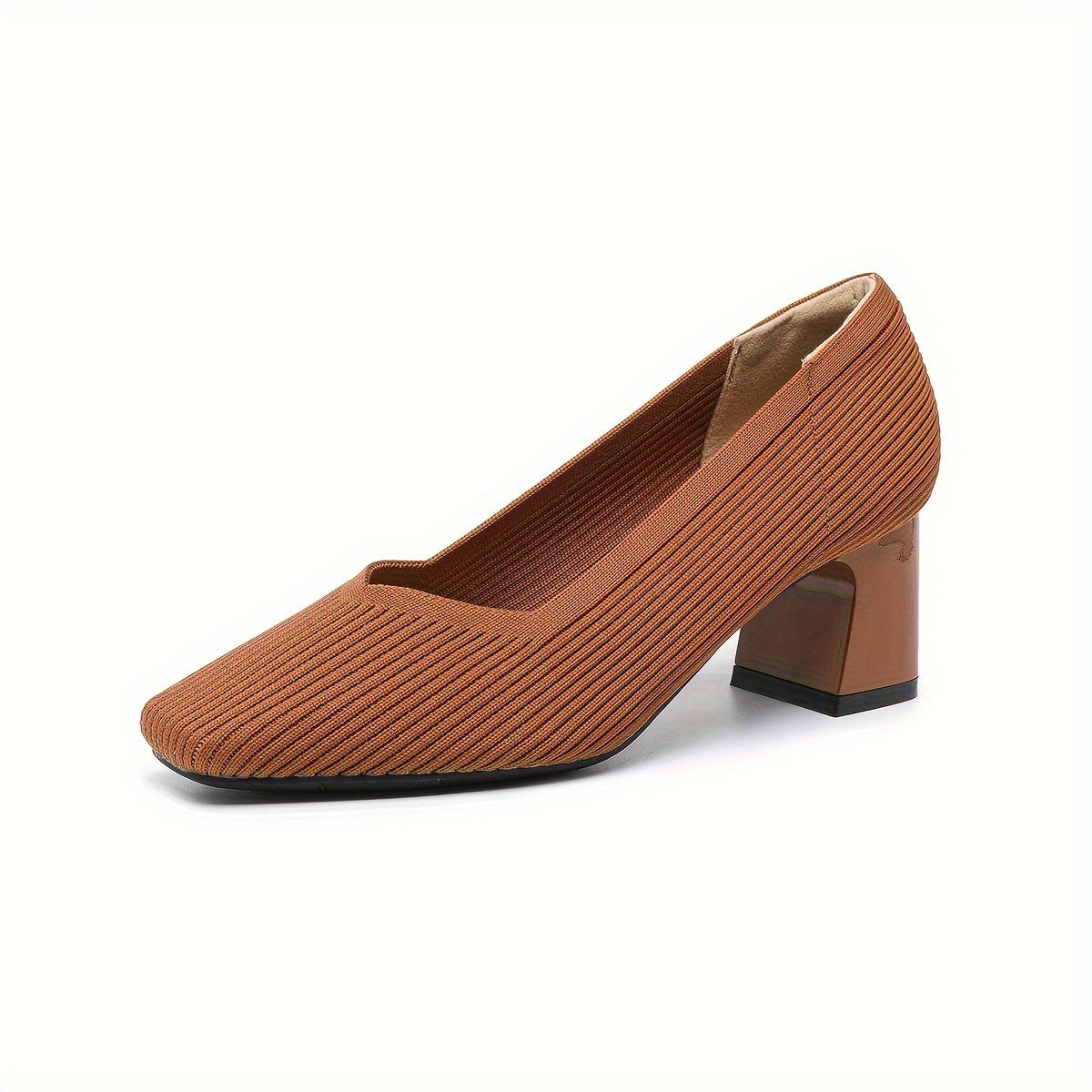 Mariella | Square Heeled Court Shoes