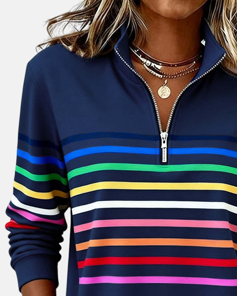 Lola - Comfortable Striped Jumper