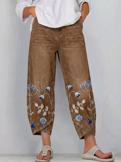 Aven – Elegant Embroidered Trousers