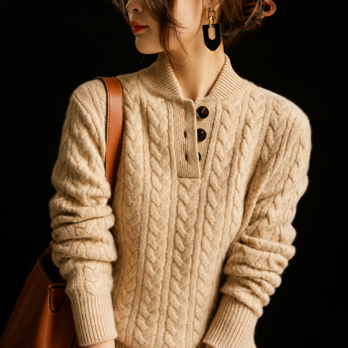 Sierra Cashmere Knit Cardigan