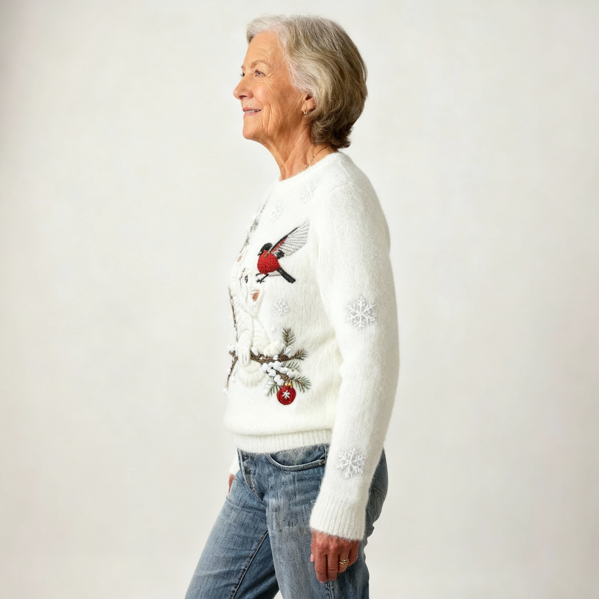 MILLIE | FLANNEL JUMPER WITH CUTE CAT PRINT FOR WOMEN