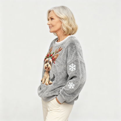 ROSIE | SOFT CHRISTMAS FLANNEL CASUAL JUMPER FOR DOGS FOR WOMEN
