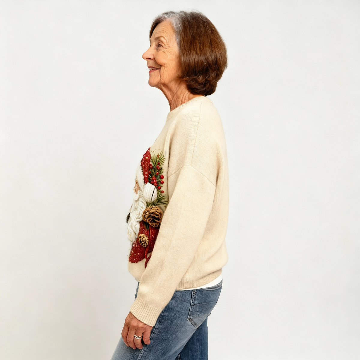 FLORENCE | CASUAL ROUND NECK SANTA REINDEER VINTAGE JUMPER FOR WOMEN