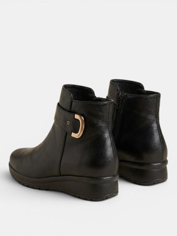 Clementine™ | Side-Zip Buckle Strap Ankle Boots