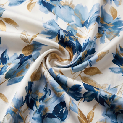 Elara | Floral Midi Dress with Waist Tie