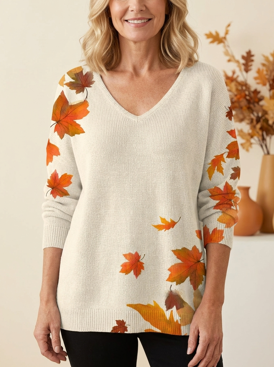 Sera™ | Elegant V-Neck Sweater