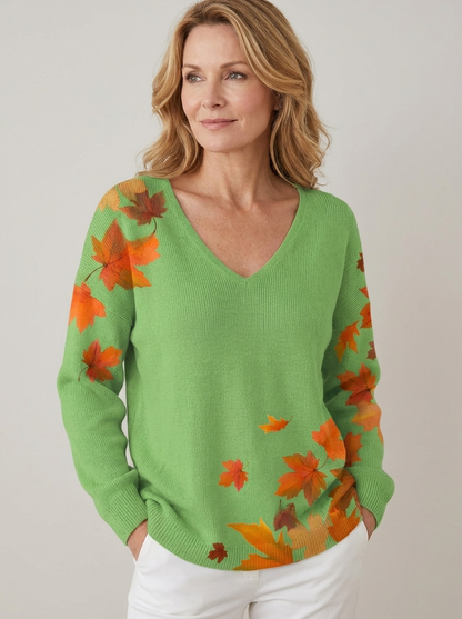 Sera™ | Elegant V-Neck Sweater