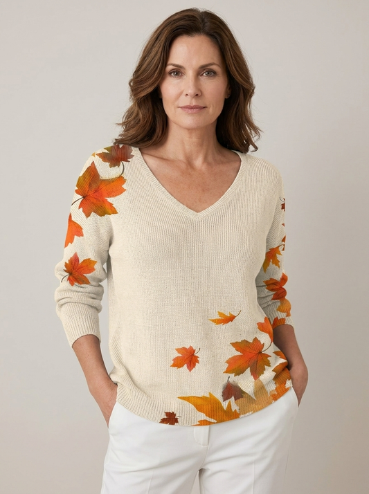 Sera™ | Elegant V-Neck Sweater