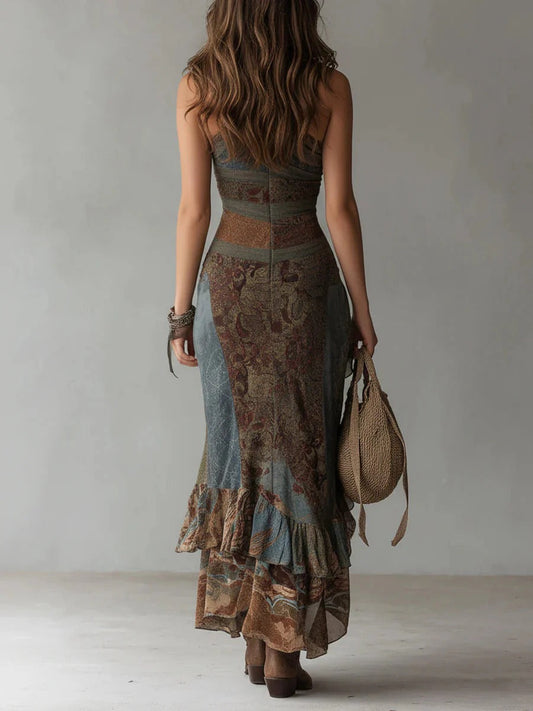 Elena | Long asymmetrical dress