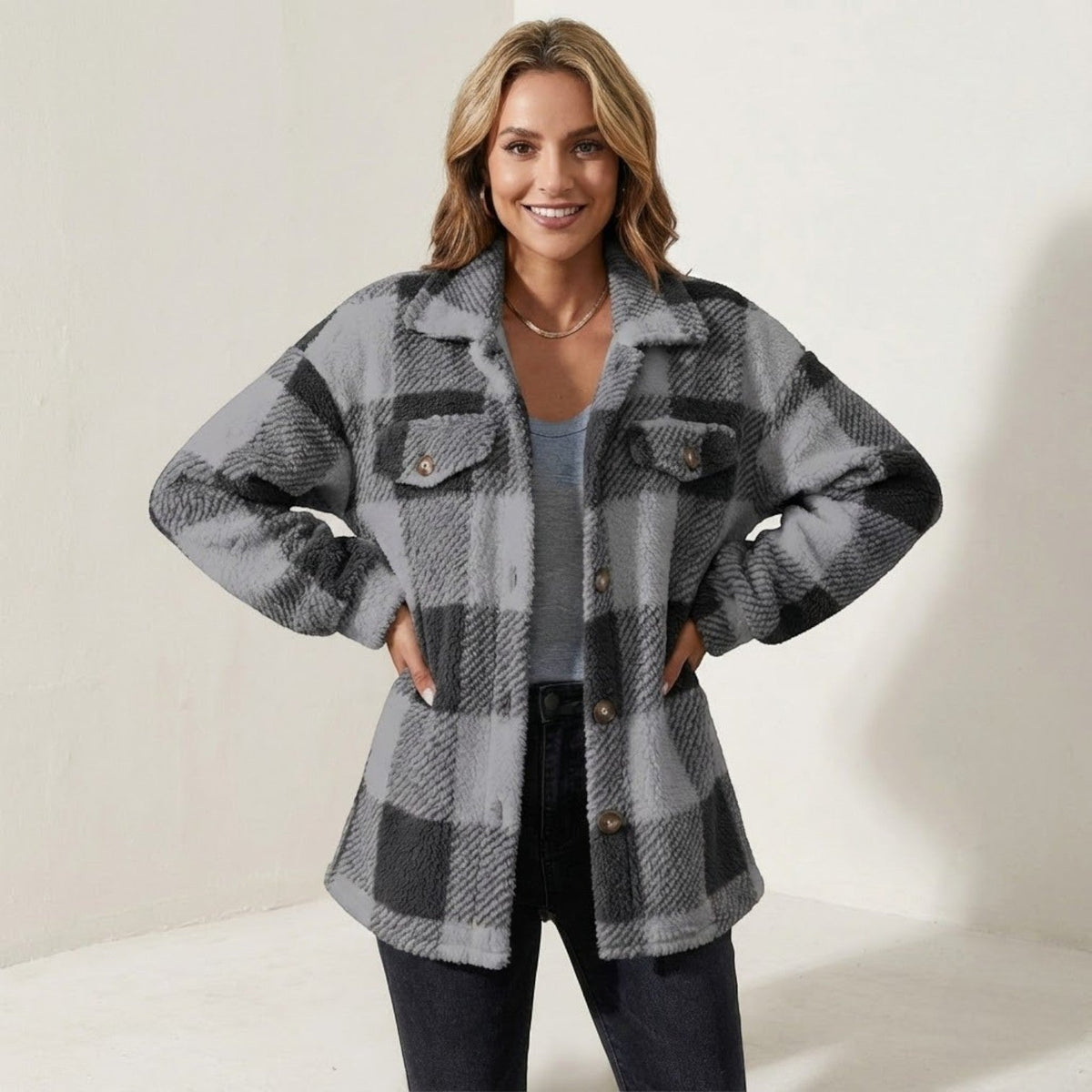 Isalie – Women's Check Jacket