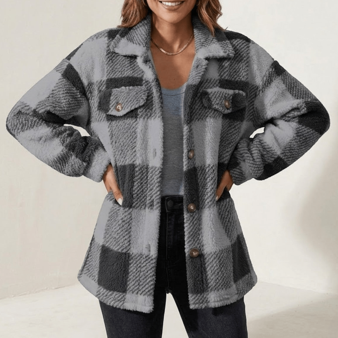 Isalie – Women's Check Jacket