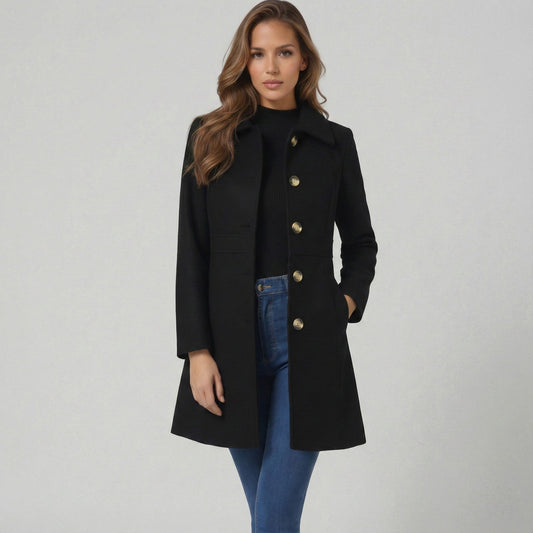 Josephine – Women's Coat with Button Placket