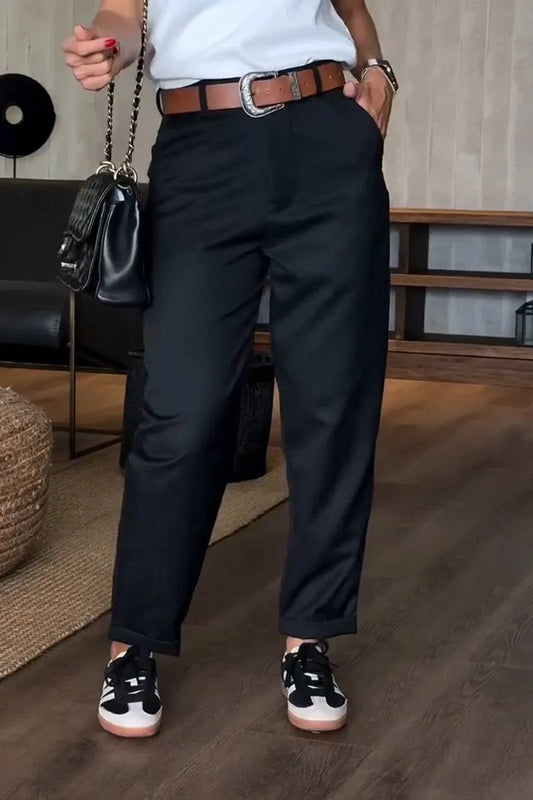 Matilda | Figure-Flatting Stripped Trouser